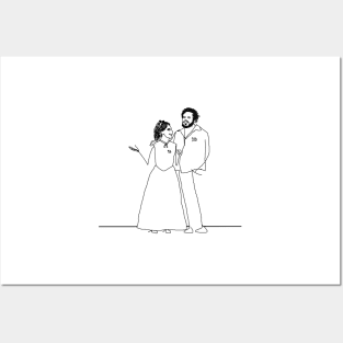 Pavarotti and Kathleen Battle by 9JD Posters and Art